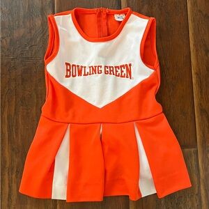 Bowling Green State University cheerleader one piece uniform.